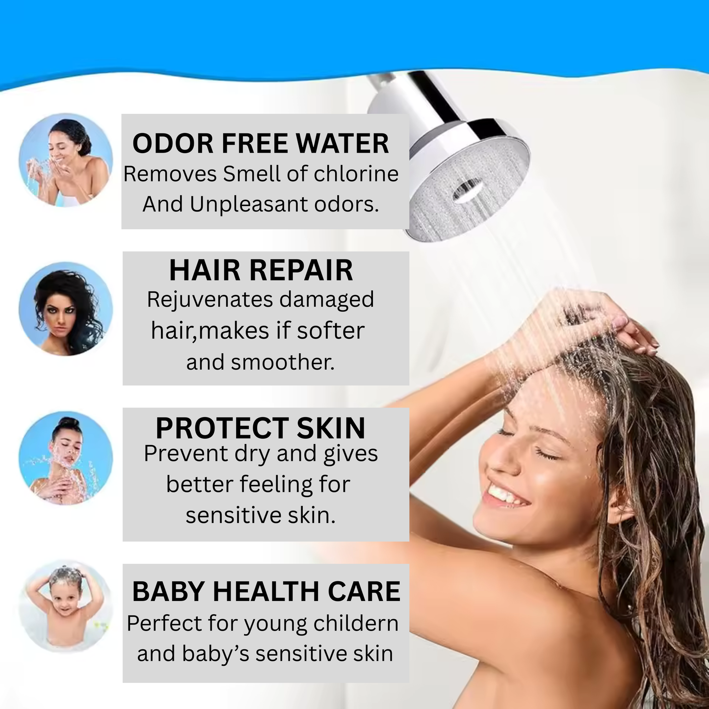Vibrant Hair Shower Filter