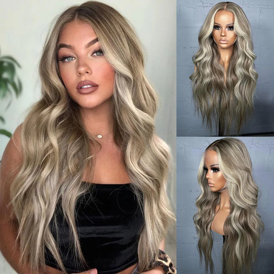 Wavy Blonde Lace Front Wig